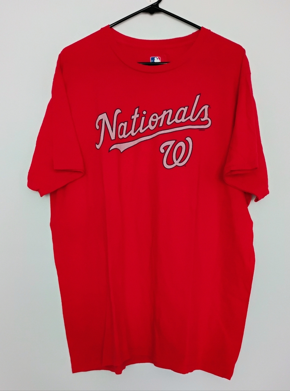 MLB Washington Nationals Red T-Shirt with Script Logo - XL